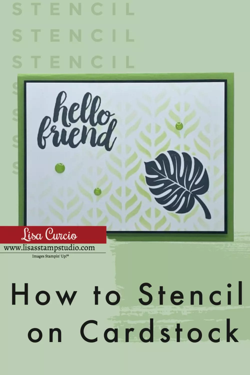 Learn How To Stencil Cards Step By Step Card Making Tutorial