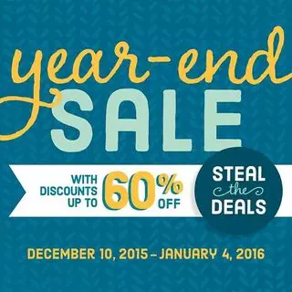 Year End Sale 2015 Steal the Deal