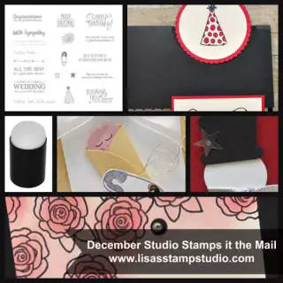 December 2016 Studio Stamps in the Mail, www.lisasstampstudio.com 