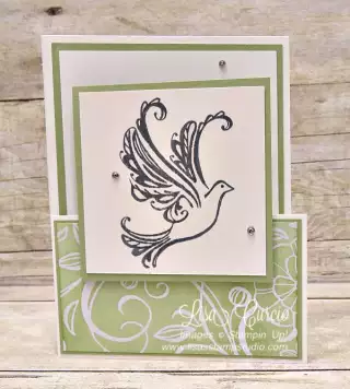 Strength & Prayers with a fancy fold, Stampin’ Up!, card, paper, craft, scrapbook, rubber stamp, hobby, how to, DIY, handmade, Live with Lisa, Lisa’s Stamp Studio, Lisa Curcio, www.lisasstampstudio.com