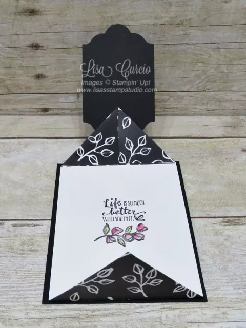 Video tutorial! Open view. Create a double point fold using the Petal Palette stamp set. Stampin' Up!