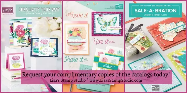 Request complimentary copies of the Stampin' Up! Catalogs. Lisa's Stamp Studio.