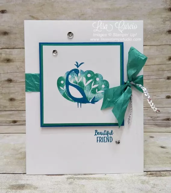 Video tutorial on how to create variegated colors on a single stamp image. Beautiful Peacock by Stampin' Up!