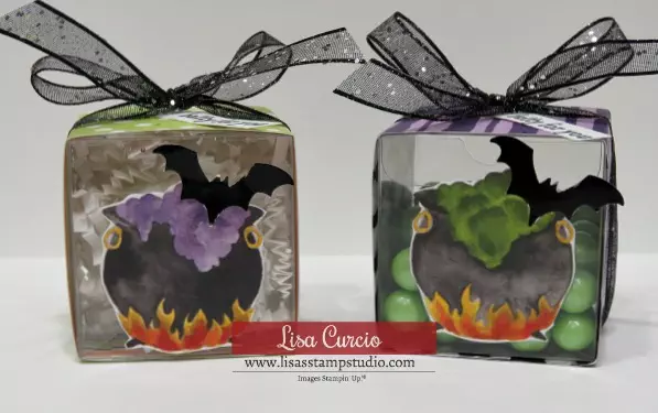Video tutorial! Quick Halloween candy favor or party favor. Stampin' Up!
