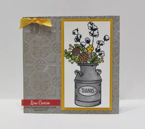 Video tutorial includes coloring tips using Country Home stamp set by Stampin' Up!