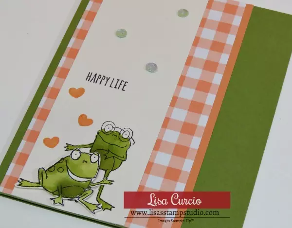 5 Minute Card | Stampin' Up! So Hoppy Together video tutorial with watercoloring tips. Perfect for wedding, anniversary and Valentine's Day. #stampinup #lisasstampstudio #sohoppytogether