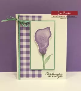 Gorgeous Sympathy or Get Well Card | Stampin’ Up! Lasting Lily