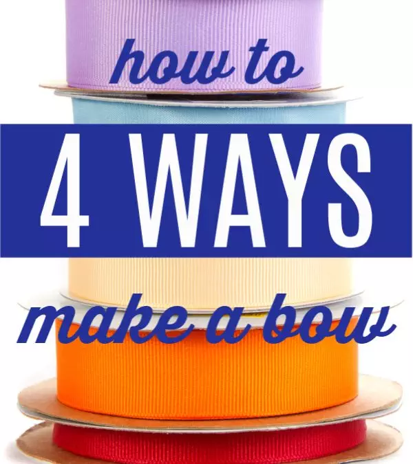 How to Make 4 Easy Bows with Ribbon