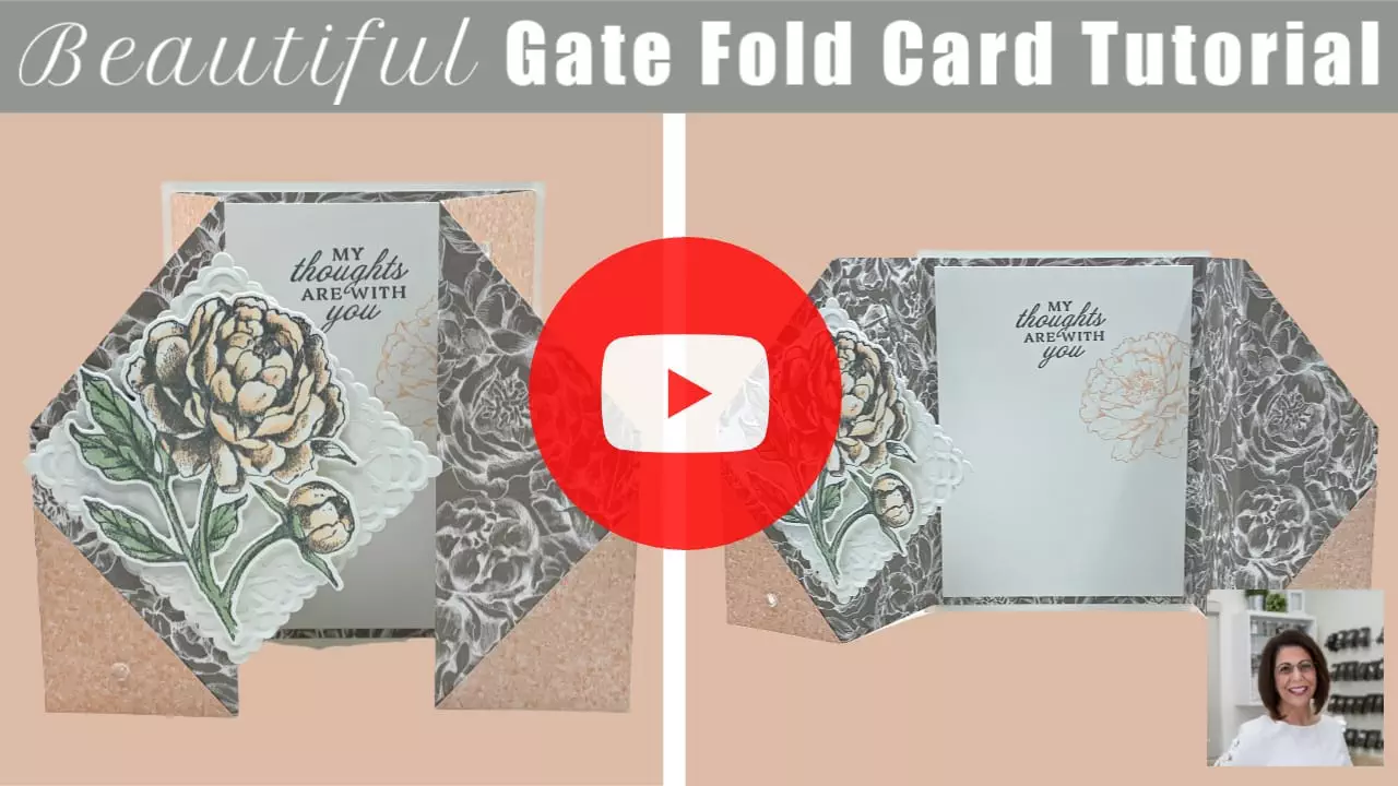 best-gate-fold-card-tutorial-with-beautiful-flower-pink-and-grey