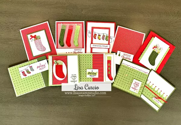 You can learn how to make Christmas cards with a little paper and stamps