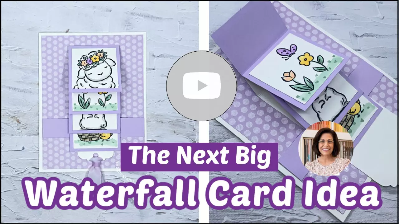 Watch this waterfall card tutorial