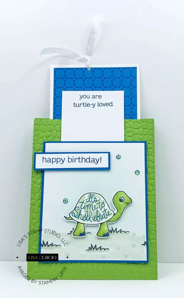 Learn How to Make a Beautiful Fun Fold Card with Lisa's Stamp Studio!