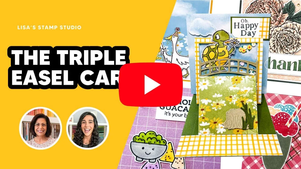How To Make A Triple Easel Step Card Lisa's Stamp Studio