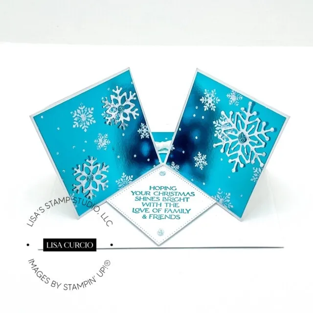 Make a Fun Fold Double Twisted Easel Card for the Holidays!