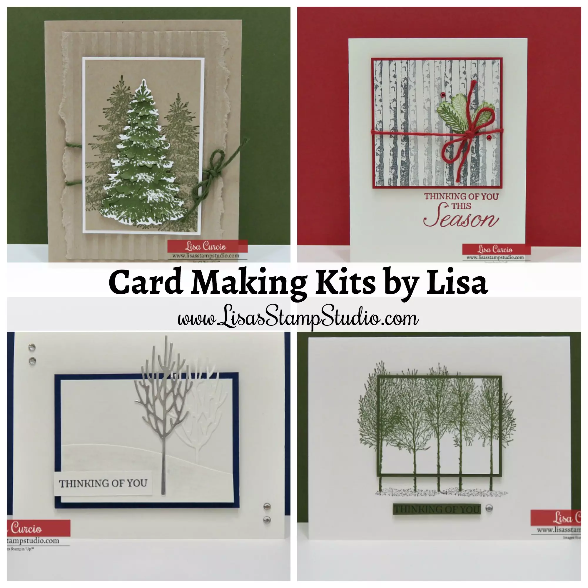 Winter Woods Card Making Kit by Lisa - Lisa's Stamp Studio