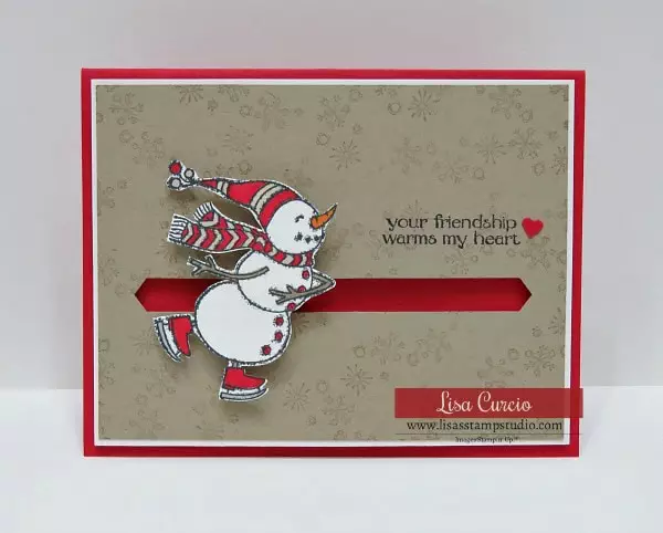 How to Make a Snowman Slider Card - Lisa's Stamp Studio