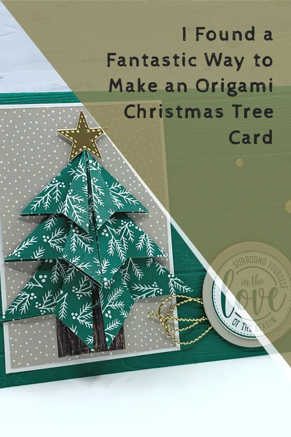 Origami Christmas Tree Card You Can Make the Simple Way