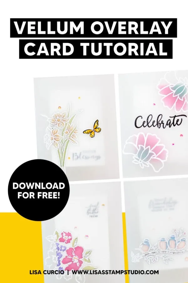 Make Vellum Overlay Cards Using Alcohol Markers Lisa's Stamp