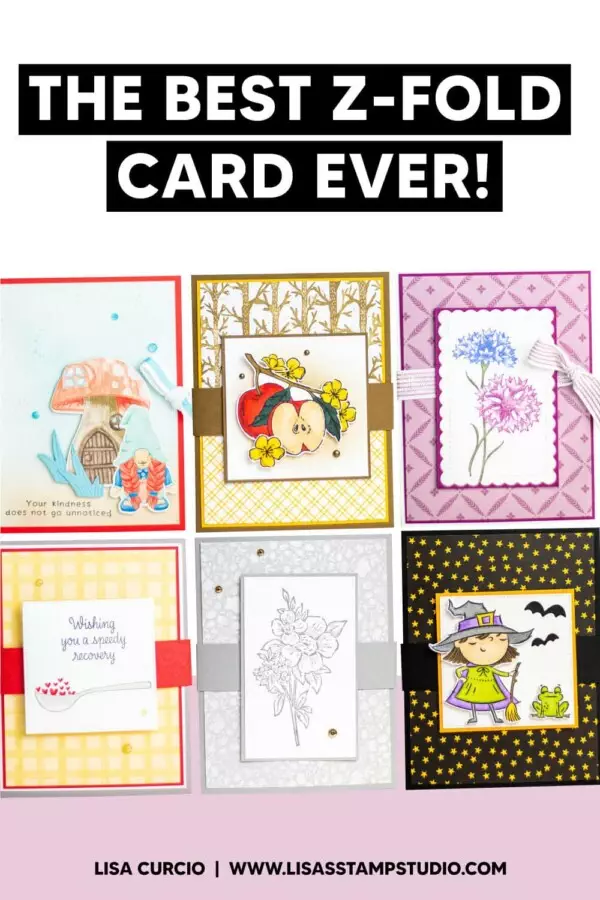 The Best Panel Z Fold Fun Fold Card Ever! - Lisa's Stamp Studio