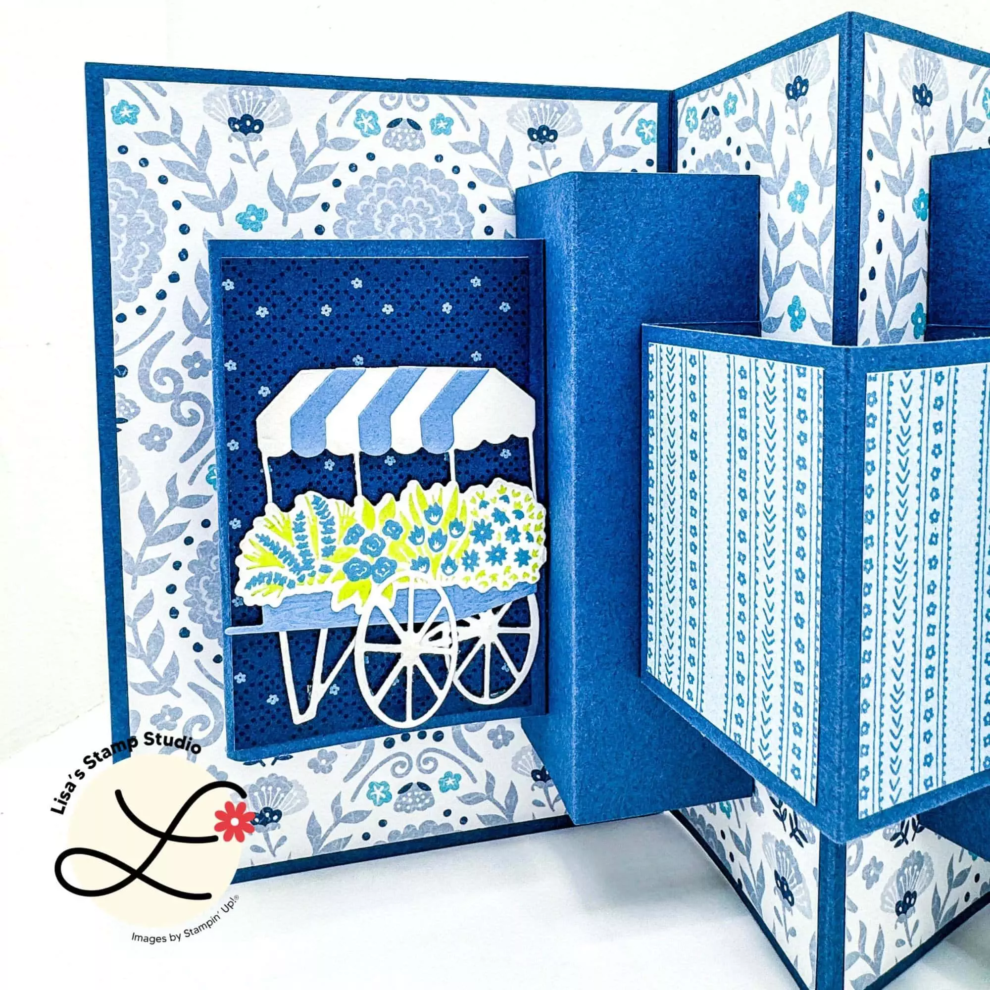 How to Make an Easy Multi Panel Pop Out Card with Stampin' Up!